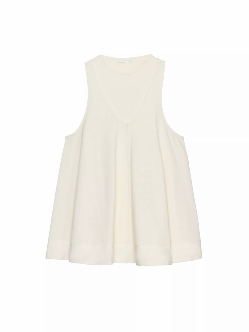 Zara Cream A-Line Sleeveless contrast short dress